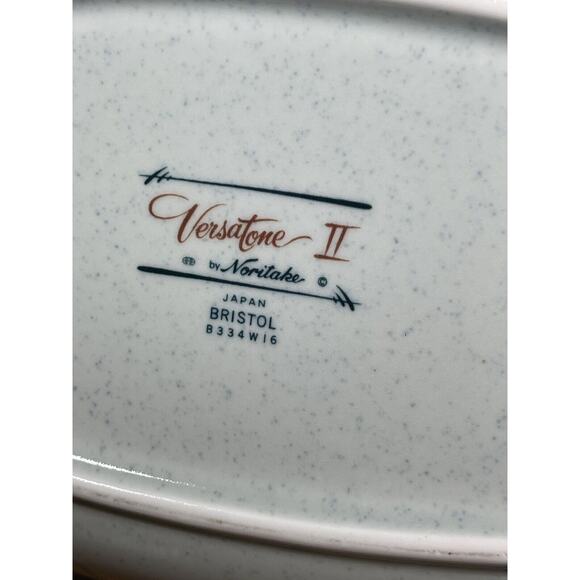 Versatone By Noritake Bristol Oval Serving Bowl Japan - Picture 5 of 5